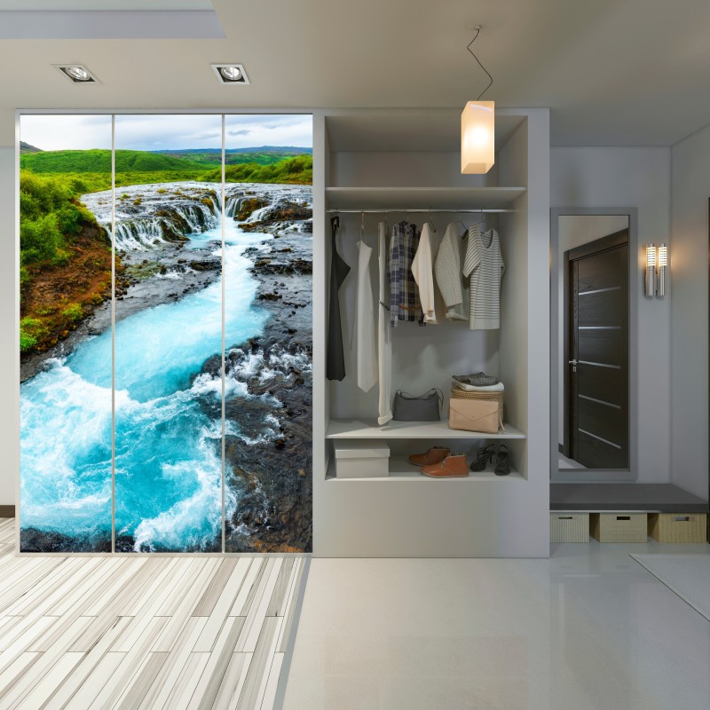 Schrankaufkleber wasserfall Bruarfoss, Island – Wallnifity® Schrankaufkleber wasserfall Bruarfoss, Island – Wallnifity®