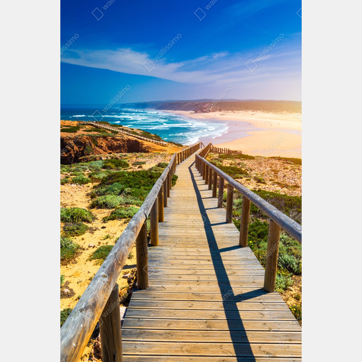 Schrankaufkleber steg zur Praia da Bordeira – Wallnifity® Schrankaufkleber steg zur Praia da Bordeira – Wallnifity®