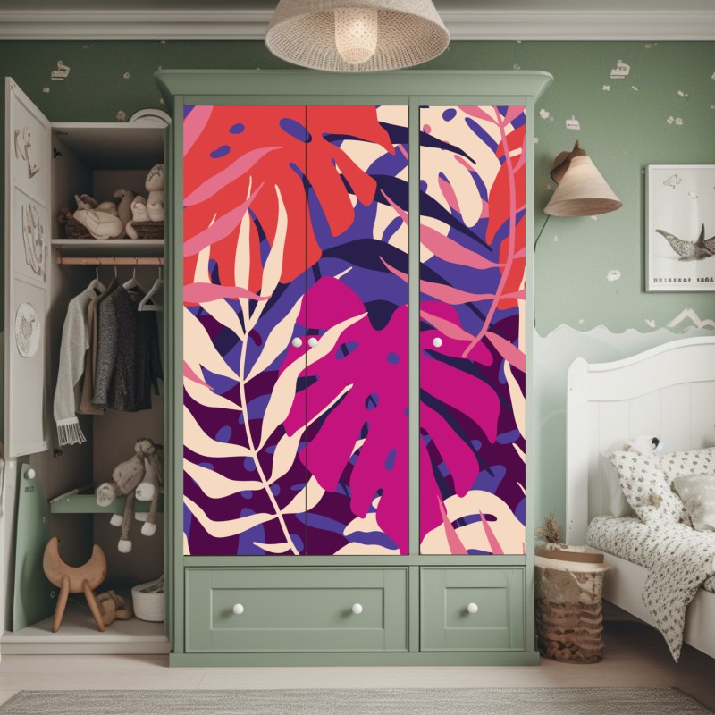 Schrankaufkleber majestätische blaue ozeanwelle – Wallnifity®