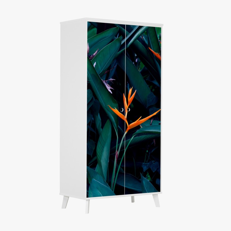 Schrankaufkleber monochrome geschichtete berge – Wallnifity®