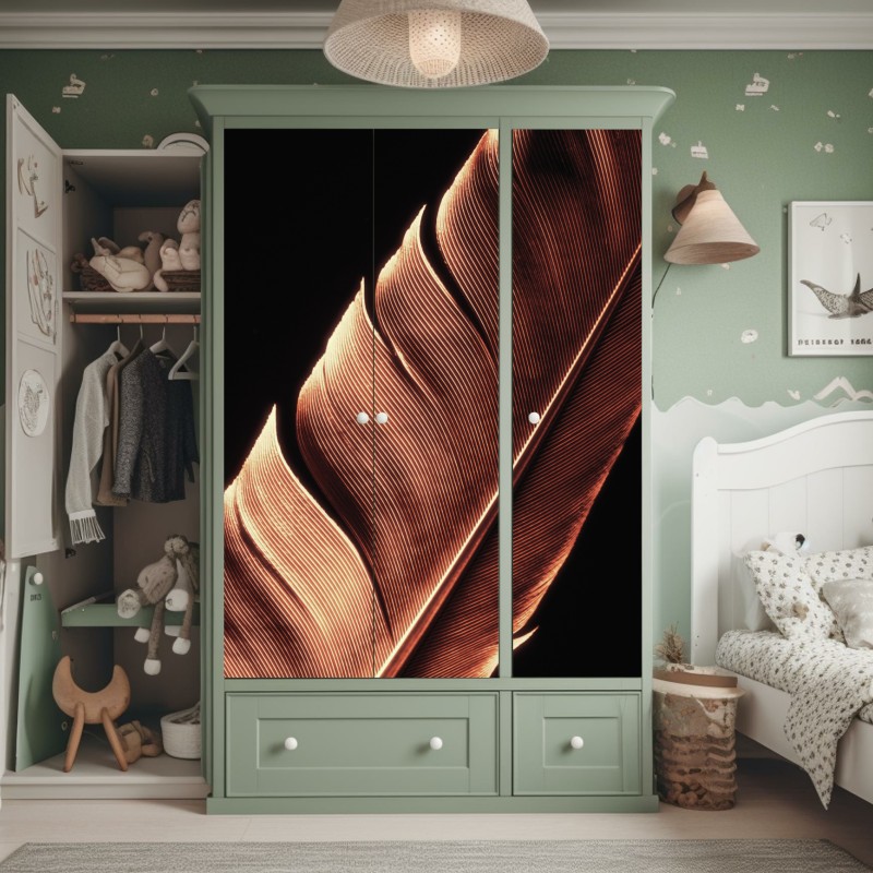 Schrankaufkleber schwarzer marmor mit goldenen adern – Wallnifity®