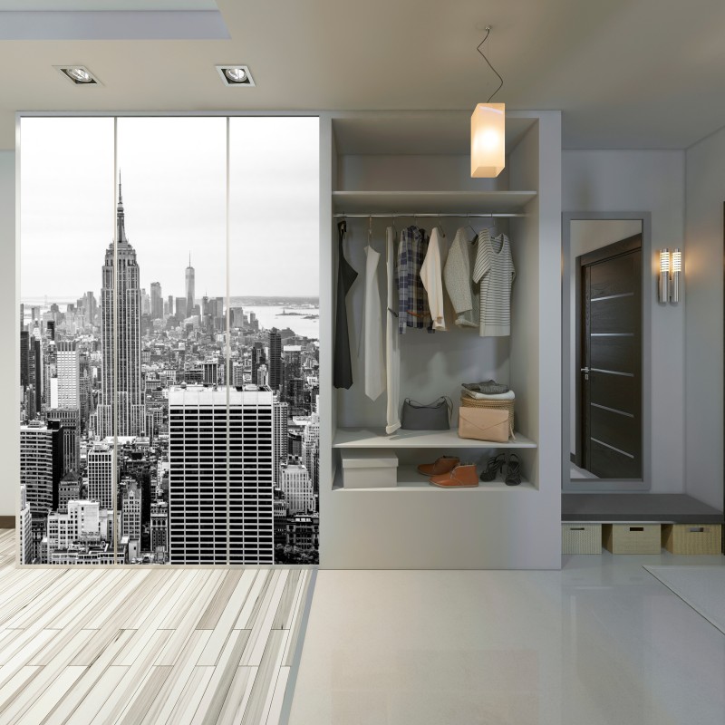Schrankaufkleber zeitlose New York skyline mit Empire State Building – Wallnifity® Schrankaufkleber zeitlose New York skyline mit Empire State Building – Wallnifity®