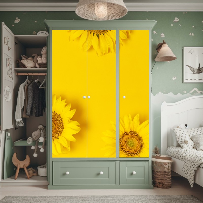 Schrankaufkleber geometrische pastellkomposition – Wallnifity®