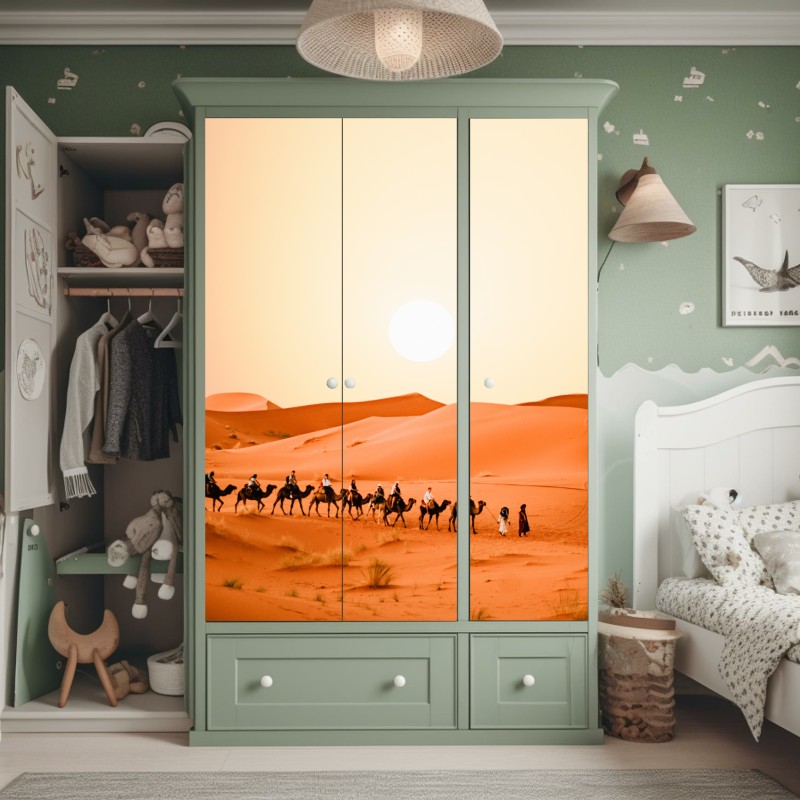 Schrankaufkleber lila abstraktes blasenmuster – Wallnifity®