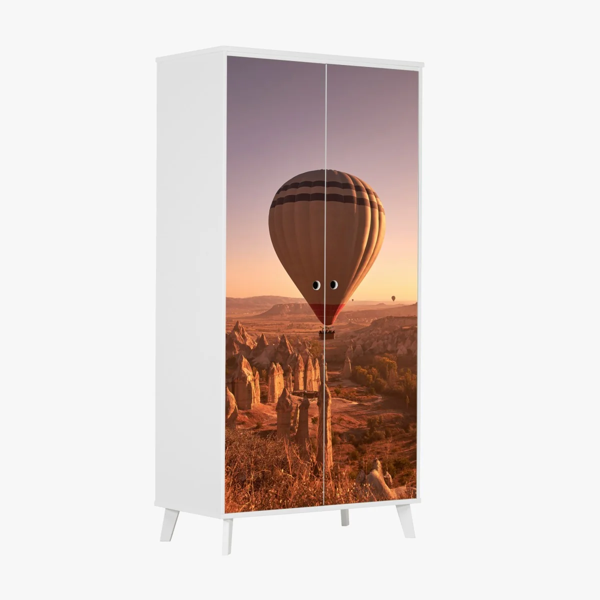 Schrankaufkleber heißluftballon über Kappadokien bei sonnenaufgang – Wallnifity® Schrankaufkleber heißluftballon über Kappadokien bei sonnenaufgang – Wallnifity®