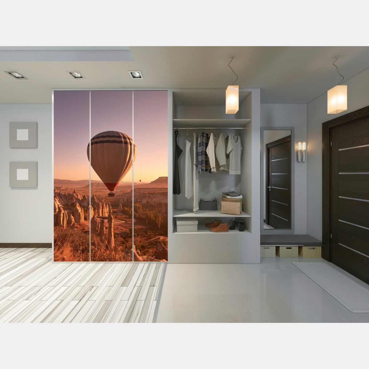 Schrankaufkleber heißluftballon über Kappadokien bei sonnenaufgang – Wallnifity® Schrankaufkleber heißluftballon über Kappadokien bei sonnenaufgang – Wallnifity®