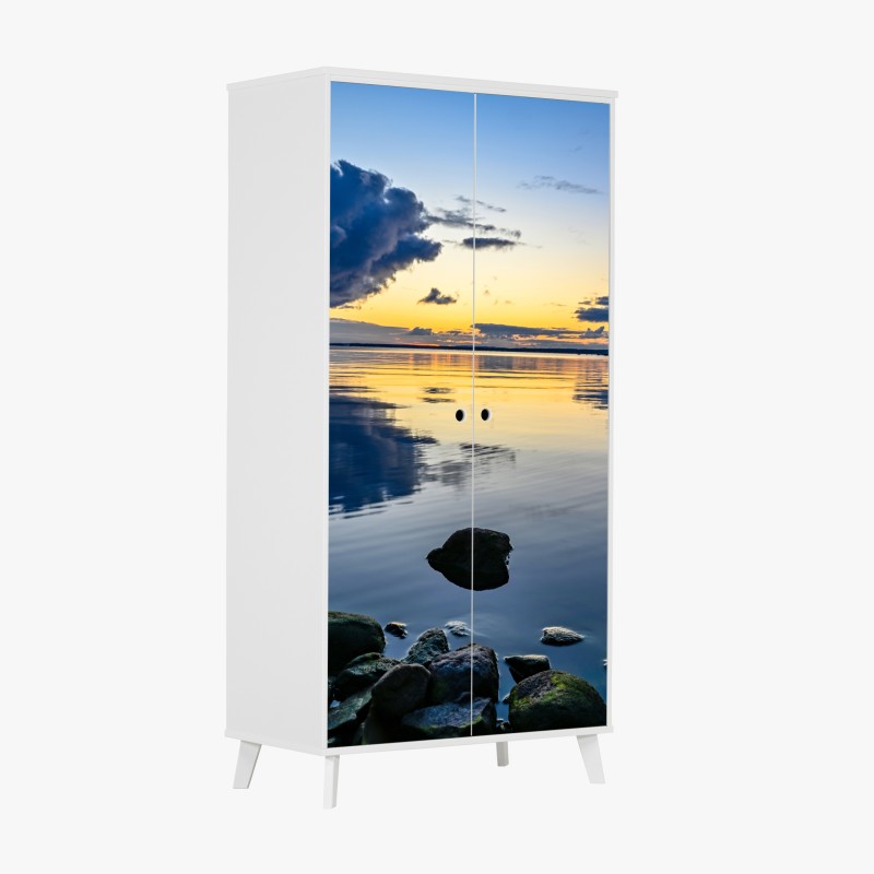 Schrankaufkleber goldenes art deco bogenmuster – Wallnifity®