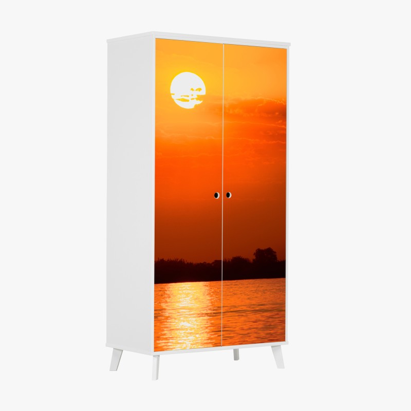 Schrankaufkleber lebendiger sonnenblumenstrauß vor dunklem hintergrund – Wallnifity®