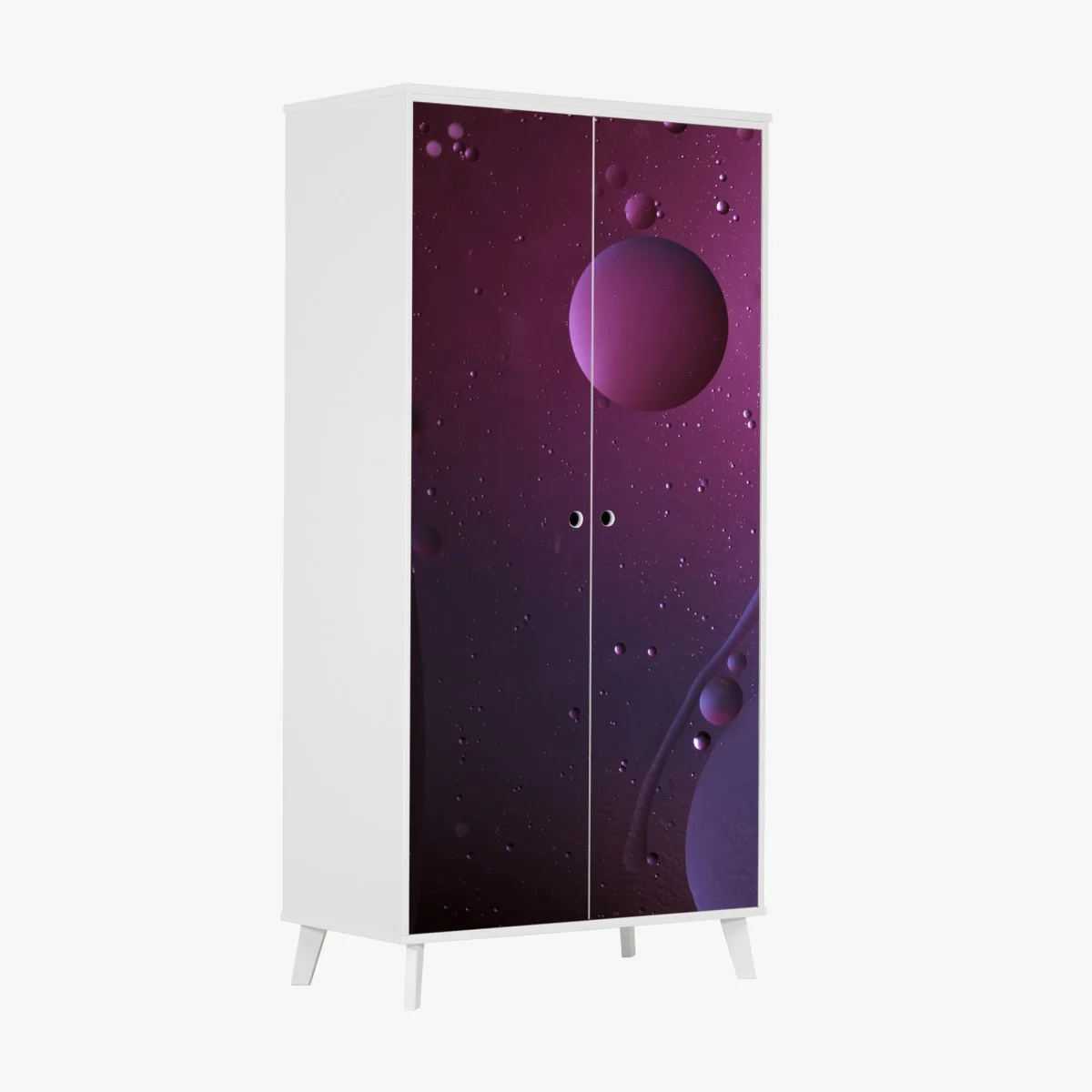 Schrankaufkleber violette kosmische sphären abstrakte kunst – Wallnifity® Schrankaufkleber violette kosmische sphären abstrakte kunst – Wallnifity®