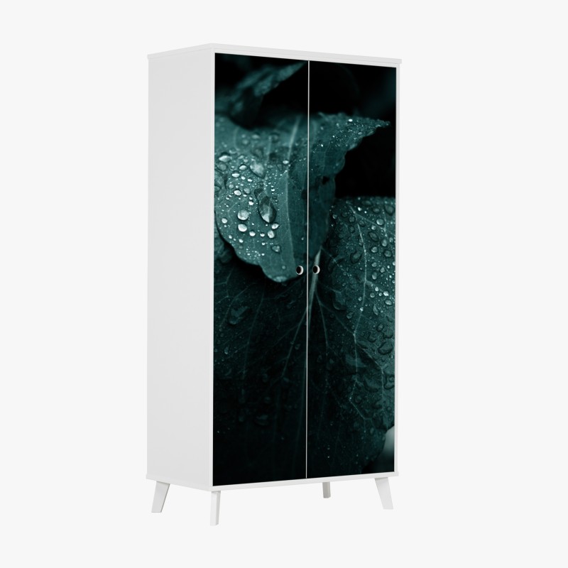 Schrankaufkleber ruhevoller lotus in graustufen – Wallnifity®
