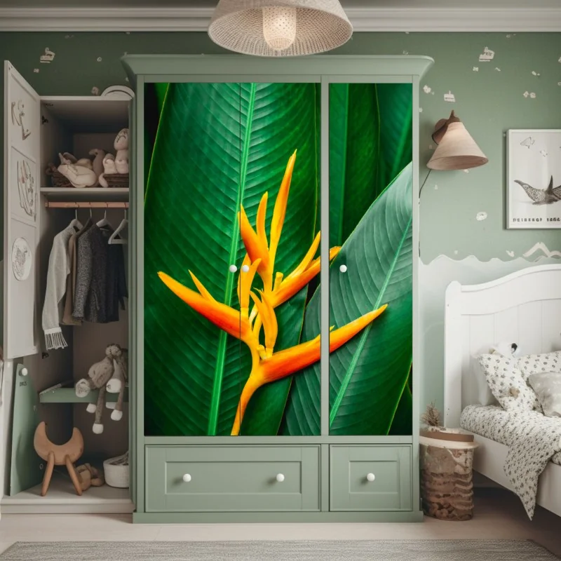 Schrankaufkleber rote rosen vor schwarzem hintergrund – Wallnifity®