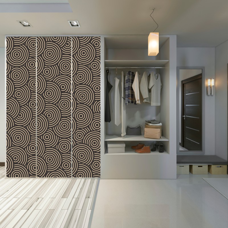 Schrankaufkleber retro konzentrische kreise muster – Wallnifity® Schrankaufkleber retro konzentrische kreise muster – Wallnifity®