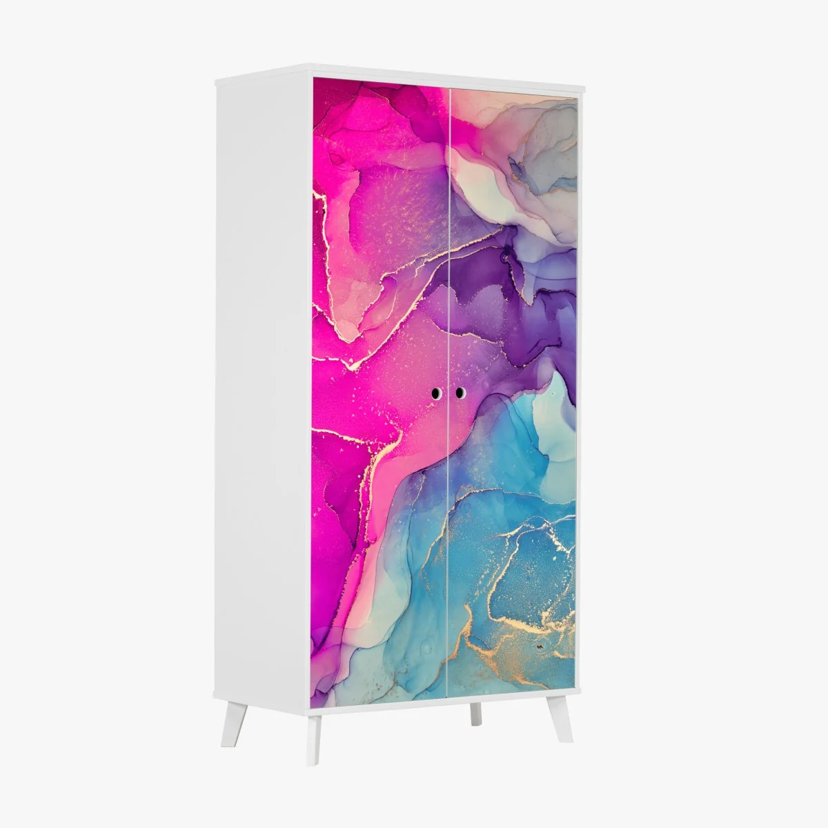 Schrankaufkleber leuchtende marmorierte komposition aus alkohol-tinte – Wallnifity® Schrankaufkleber leuchtende marmorierte komposition aus alkohol-tinte – Wallnifity®