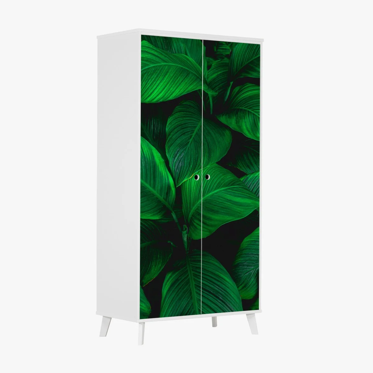Schrankaufkleber üppige tropische blätter – Wallnifity®