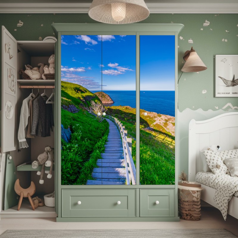 Schrankaufkleber berg Fuji spiegelung im see – Wallnifity®