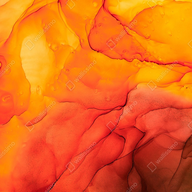 Schrankaufkleber lebendige orange abstrakte alkoholkunst – Wallnifity® Schrankaufkleber lebendige orange abstrakte alkoholkunst – Wallnifity®