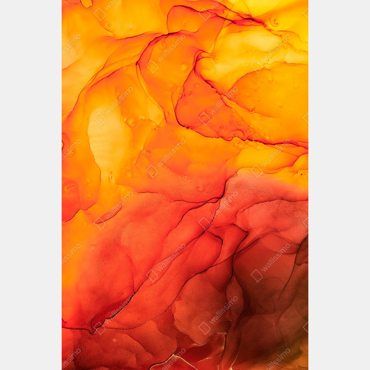 Schrankaufkleber lebendige orange abstrakte alkoholkunst – Wallnifity® Schrankaufkleber lebendige orange abstrakte alkoholkunst – Wallnifity®