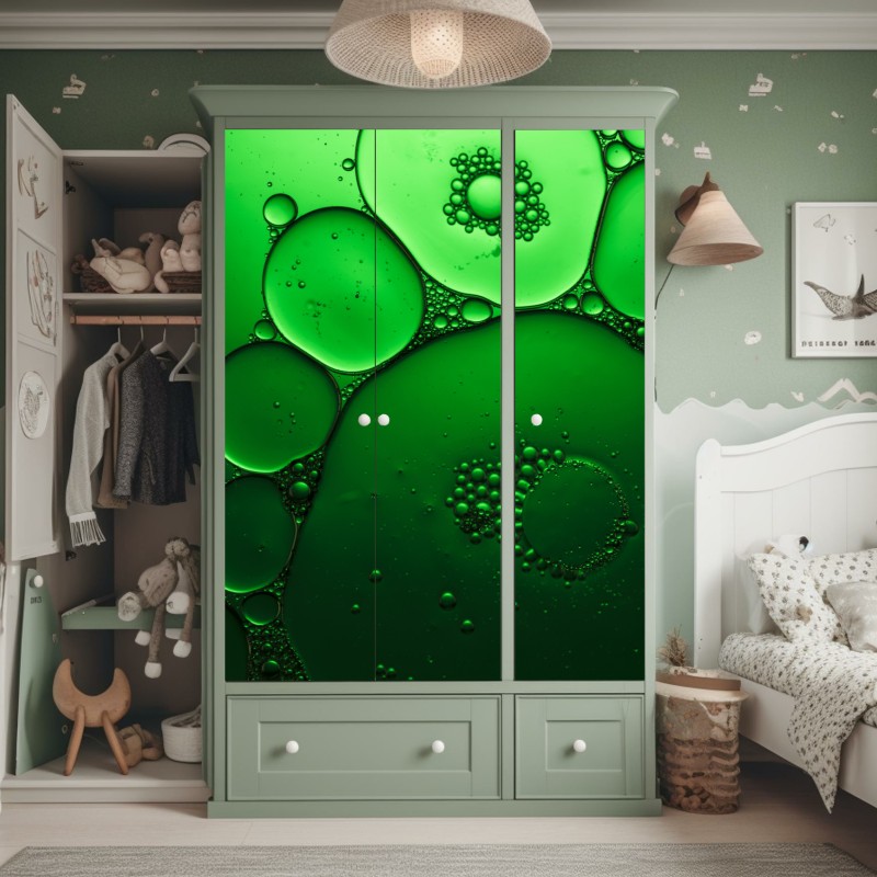 Schrankaufkleber wüstendünen vor schneebedeckten gipfeln – Wallnifity®