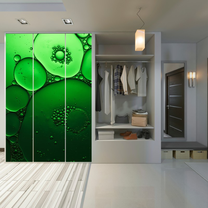 Schrankaufkleber grüne blasen abstrakte komposition – Wallnifity® Schrankaufkleber grüne blasen abstrakte komposition – Wallnifity®