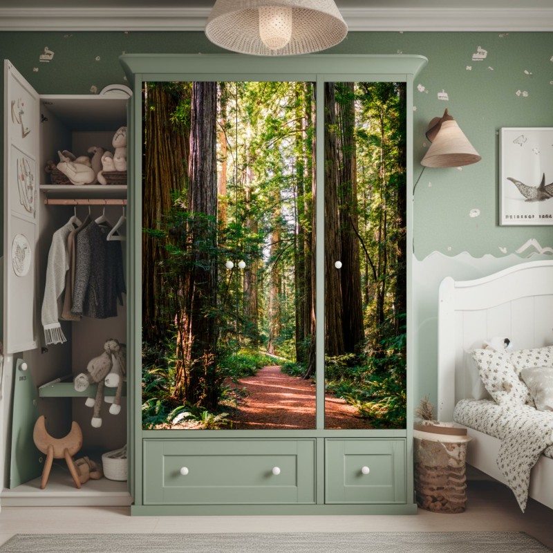 Schrankaufkleber getrocknete protea in sepia – Wallnifity®