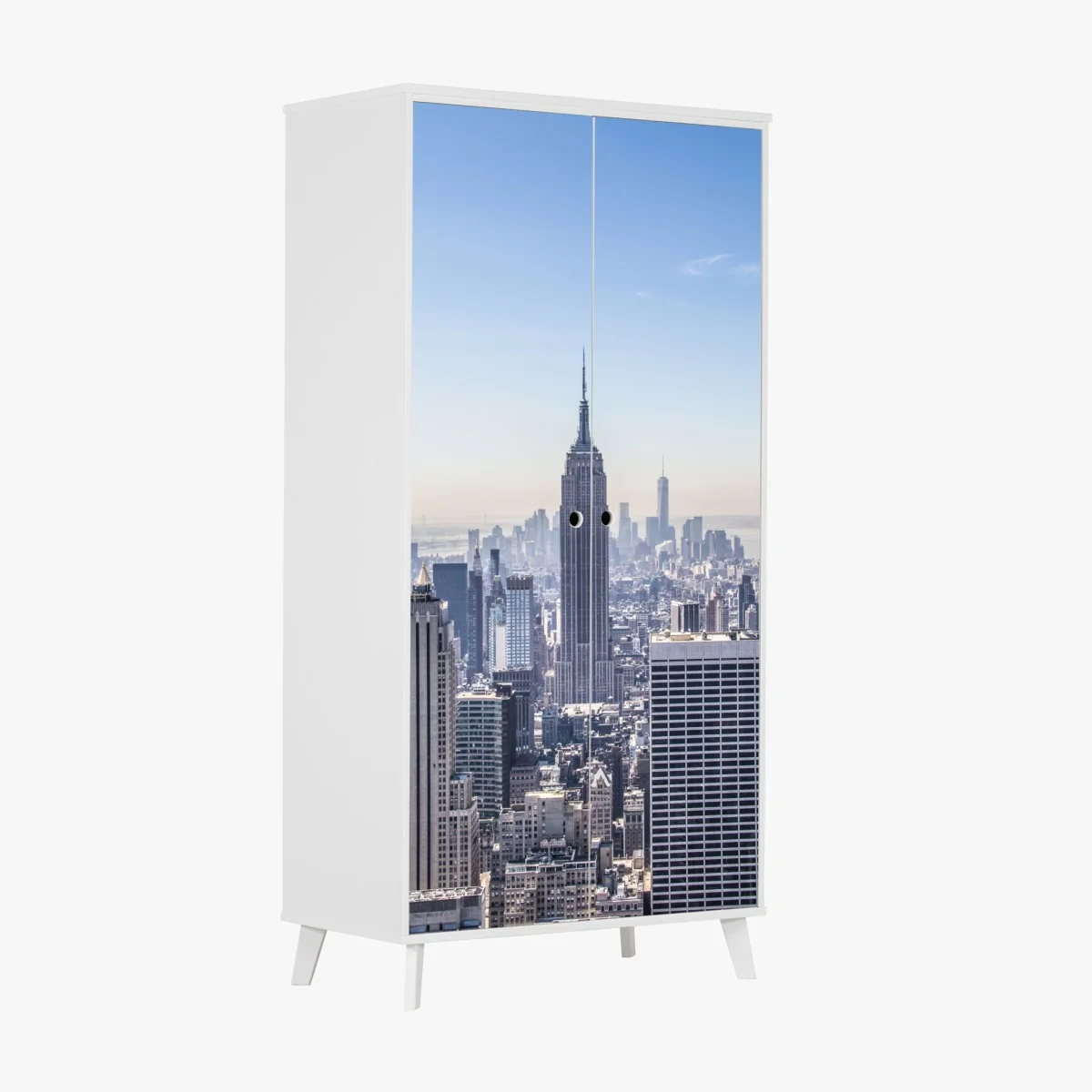 Schrankaufkleber New York skyline mit Empire State Building – Wallnifity® Schrankaufkleber New York skyline mit Empire State Building – Wallnifity®