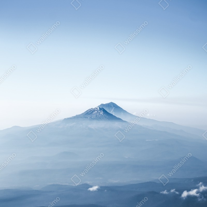 Schrankaufkleber neblige blaue berggipfel – Wallnifity® Schrankaufkleber neblige blaue berggipfel – Wallnifity®