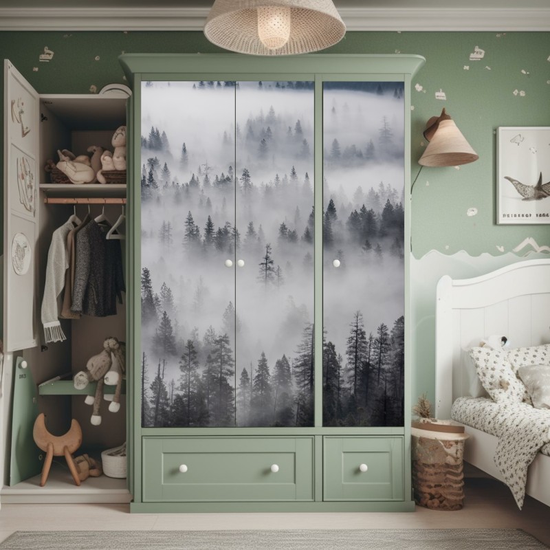 Schrankaufkleber geschwungene beton-spiraltreppe – Wallnifity®