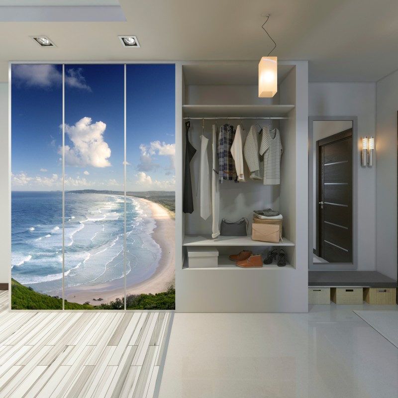 Schrankaufkleber panorama der küste von Byron Bay – Wallnifity® Schrankaufkleber panorama der küste von Byron Bay – Wallnifity®