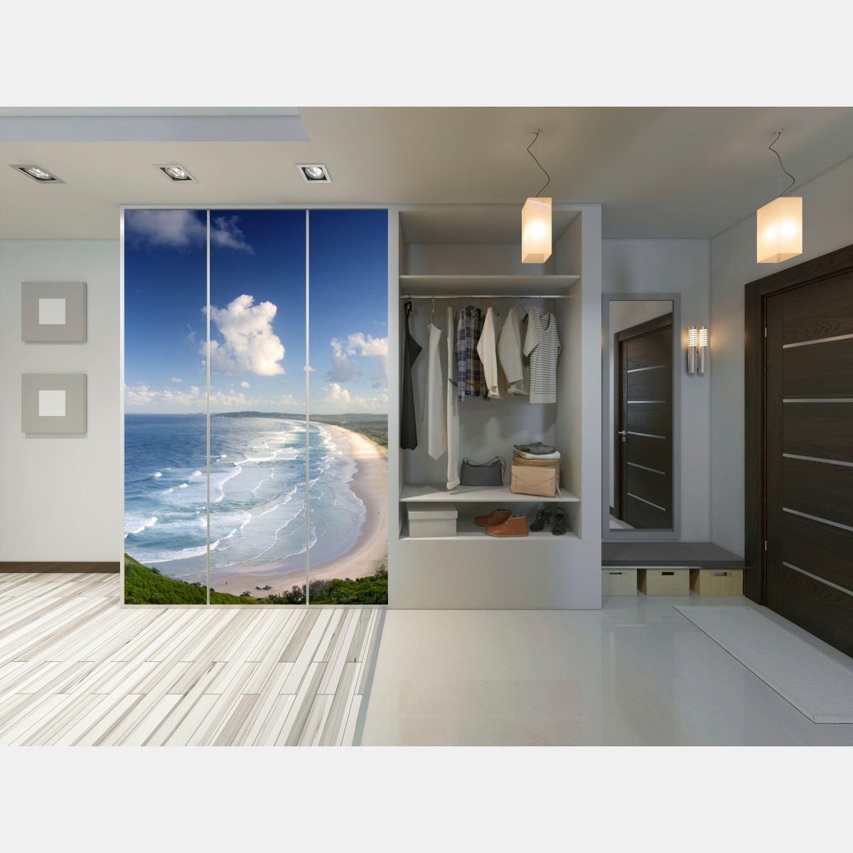 Schrankaufkleber panorama der küste von Byron Bay – Wallnifity® Schrankaufkleber panorama der küste von Byron Bay – Wallnifity®