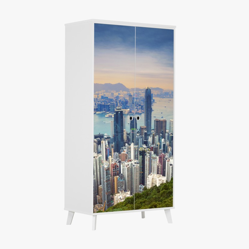 Schrankaufkleber elegante vintage-geige vor schwarzem hintergrund – Wallnifity®