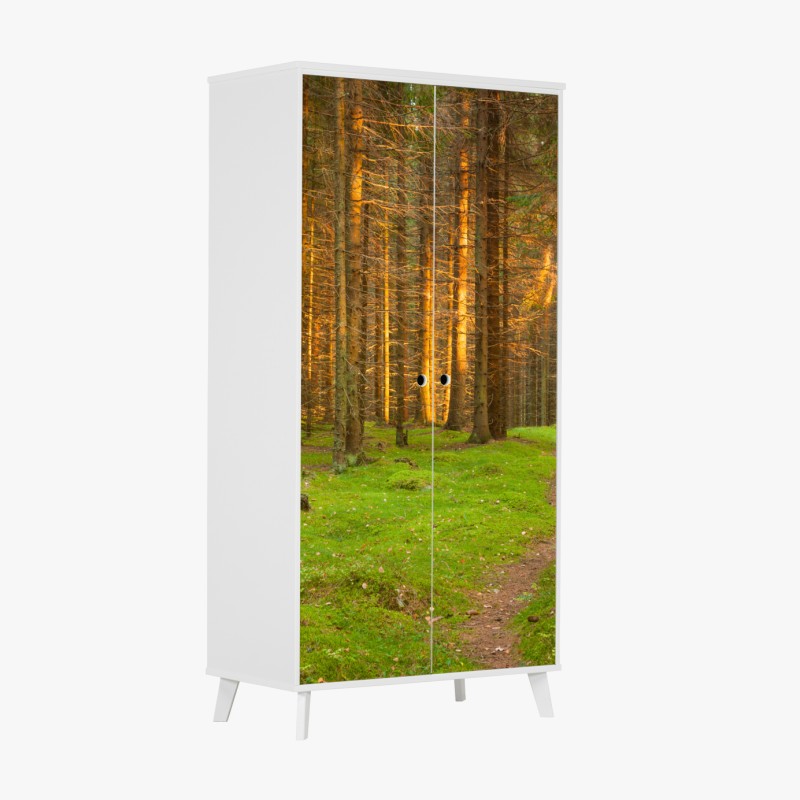 Schrankaufkleber impressionistische mohnwiese – Wallnifity®