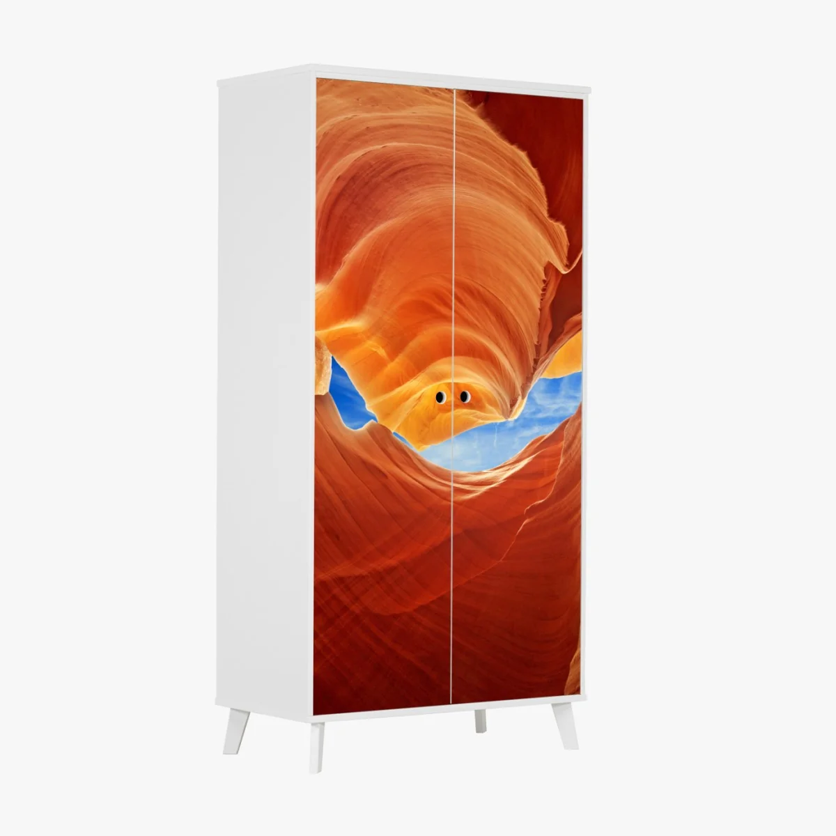 Schrankaufkleber Antelope Canyon geschwungene sandsteinformationen – Wallnifity® Schrankaufkleber Antelope Canyon geschwungene sandsteinformationen – Wallnifity®