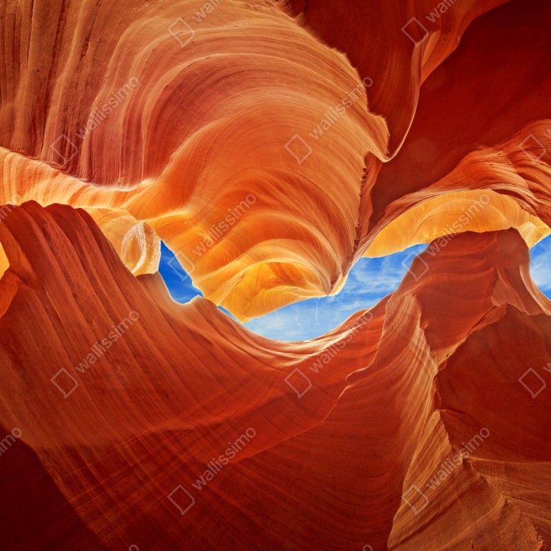 Schrankaufkleber Antelope Canyon geschwungene sandsteinformationen – Wallnifity® Schrankaufkleber Antelope Canyon geschwungene sandsteinformationen – Wallnifity®