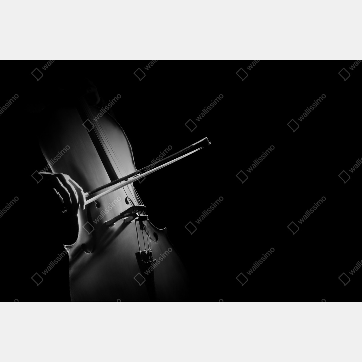 Schrankaufkleber elegantes cello in monochrom – Wallnifity® Schrankaufkleber elegantes cello in monochrom – Wallnifity®