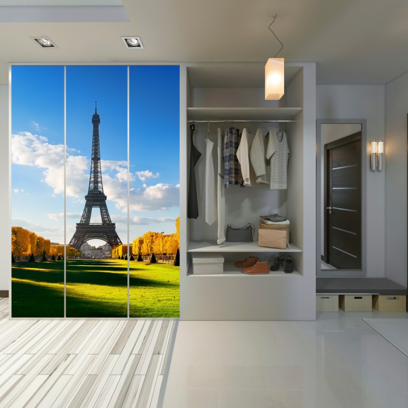 Schrankaufkleber frühling am Champs de Mars, Eiffelturm, Paris – Wallnifity® Schrankaufkleber frühling am Champs de Mars, Eiffelturm, Paris – Wallnifity®