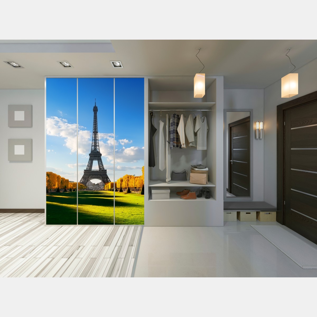 Schrankaufkleber frühling am Champs de Mars, Eiffelturm, Paris – Wallnifity® Schrankaufkleber frühling am Champs de Mars, Eiffelturm, Paris – Wallnifity®