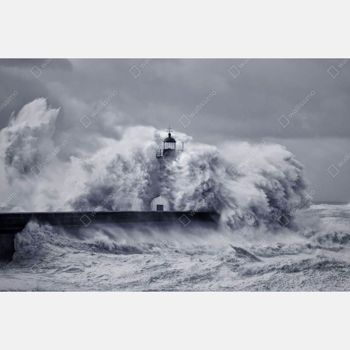 Schrankaufkleber leuchtturm von mächtigen wellen umgeben – Wallnifity® Schrankaufkleber leuchtturm von mächtigen wellen umgeben – Wallnifity®