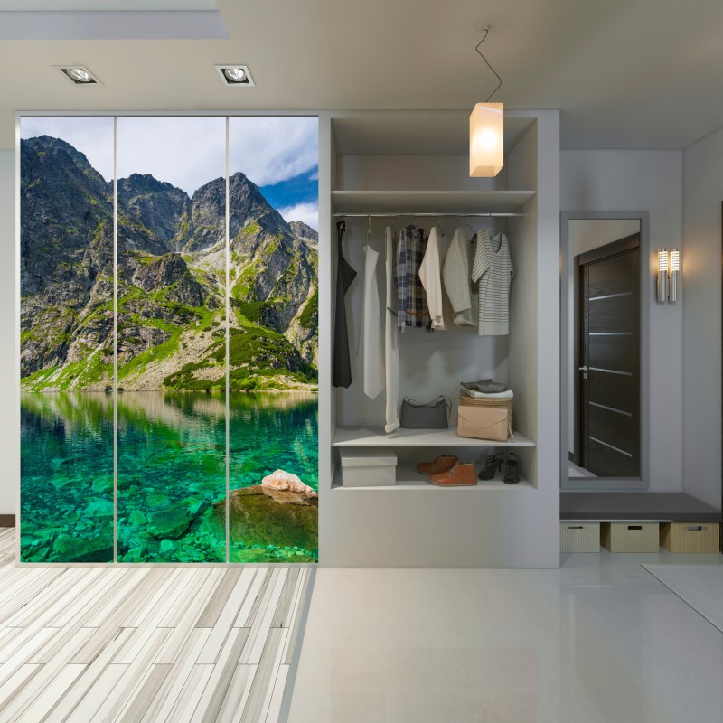 Schrankaufkleber Czarny Staw bergreflexion – Wallnifity® Schrankaufkleber Czarny Staw bergreflexion – Wallnifity®