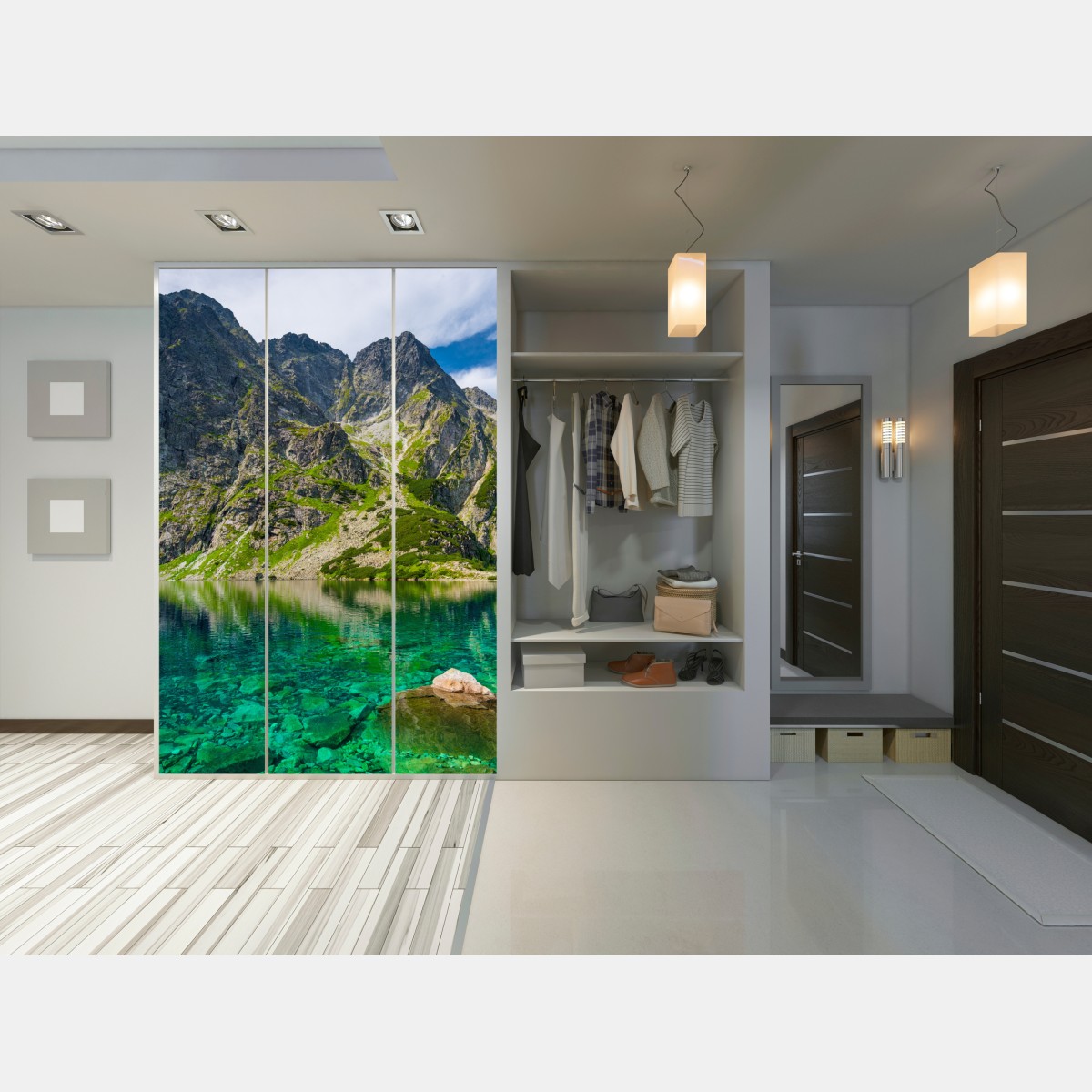 Schrankaufkleber Czarny Staw bergreflexion – Wallnifity® Schrankaufkleber Czarny Staw bergreflexion – Wallnifity®