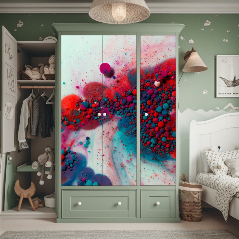 Schrankaufkleber sonnenuntergang an der felsigen küste – Wallnifity®