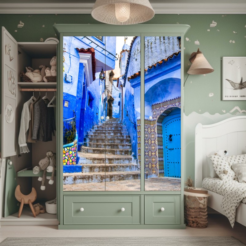 Schrankaufkleber Golden Gate Bridge reflektiert am strand – Wallnifity®