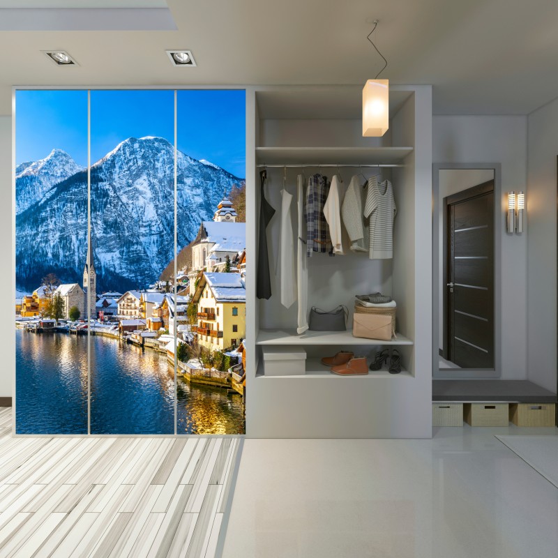 Schrankaufkleber winterruhe in Hallstatt — alpendorf am see – Wallnifity® Schrankaufkleber winterruhe in Hallstatt — alpendorf am see – Wallnifity®