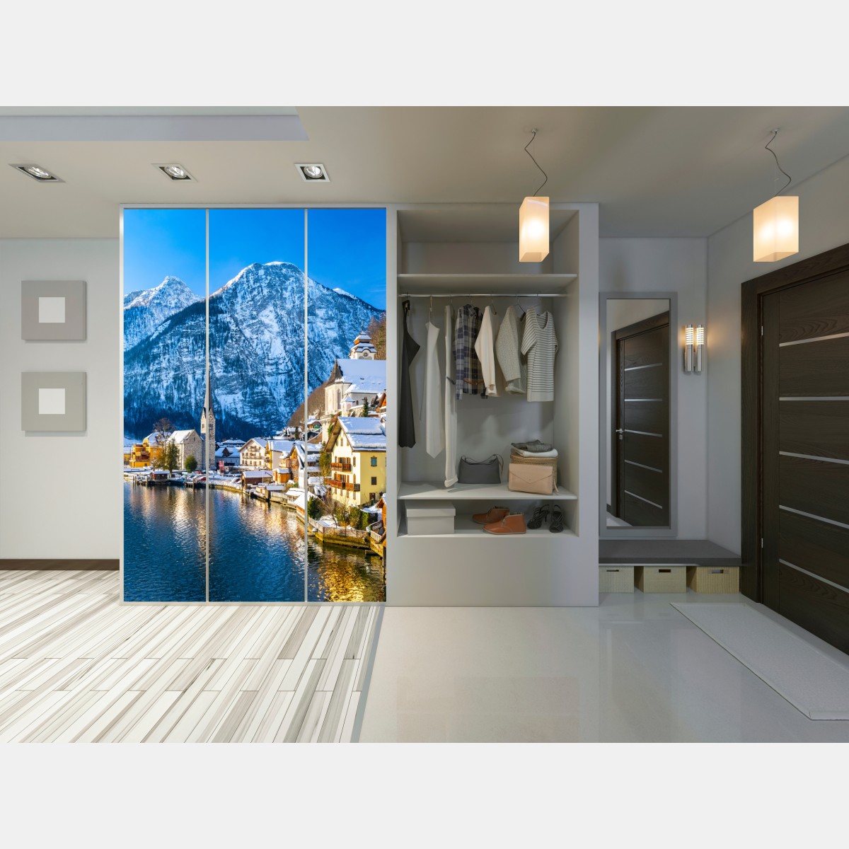 Schrankaufkleber winterruhe in Hallstatt — alpendorf am see – Wallnifity® Schrankaufkleber winterruhe in Hallstatt — alpendorf am see – Wallnifity®