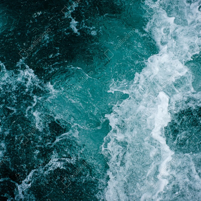 Schrankaufkleber türkisblaue ozeanwellen – Wallnifity® Schrankaufkleber türkisblaue ozeanwellen – Wallnifity®