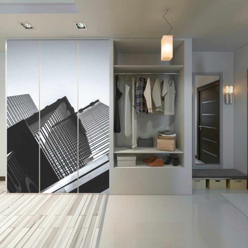 Schrankaufkleber Hongkong hochhaus perspektive – Wallnifity® Schrankaufkleber Hongkong hochhaus perspektive – Wallnifity®