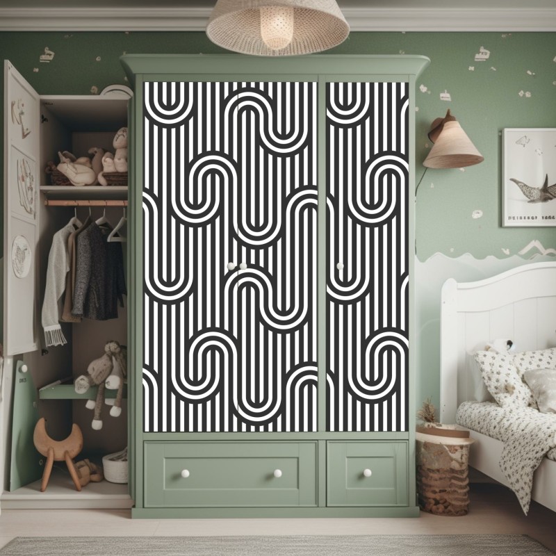 Schrankaufkleber reizende kopfsteinpflasterstraße in Les Baux de Provence – Wallnifity®