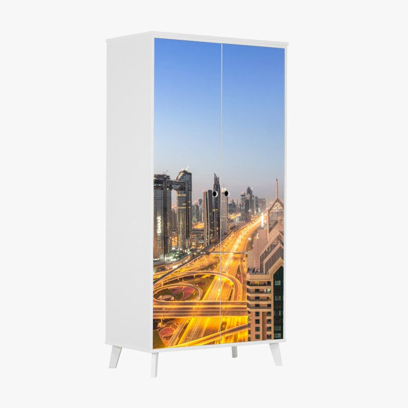 Schrankaufkleber monochrome feder mit wassertropfen – Wallnifity®
