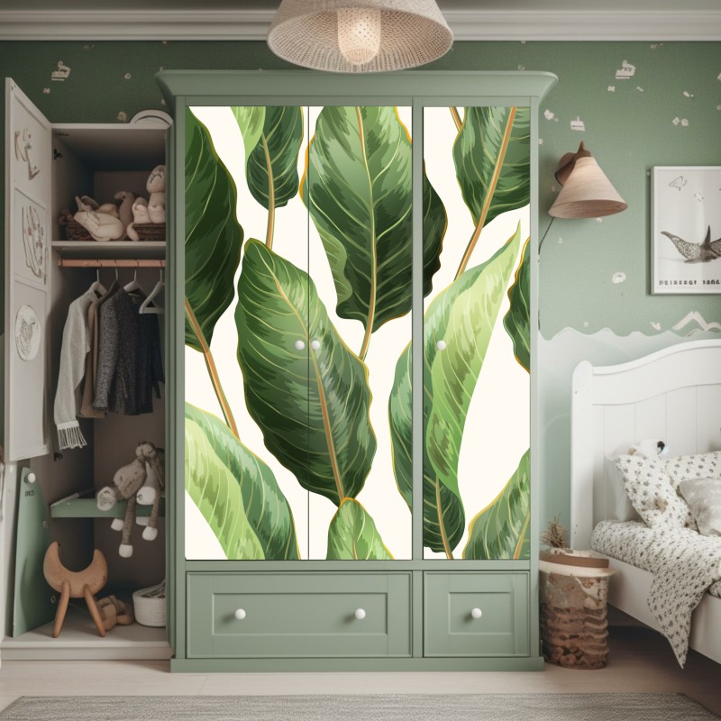 Schrankaufkleber impressionistische mohnwiese – Wallnifity®