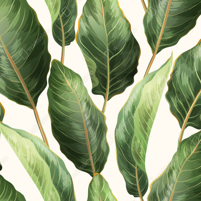 Schrankaufkleber tropisches bananenblattmuster – Wallnifity® Schrankaufkleber tropisches bananenblattmuster – Wallnifity®