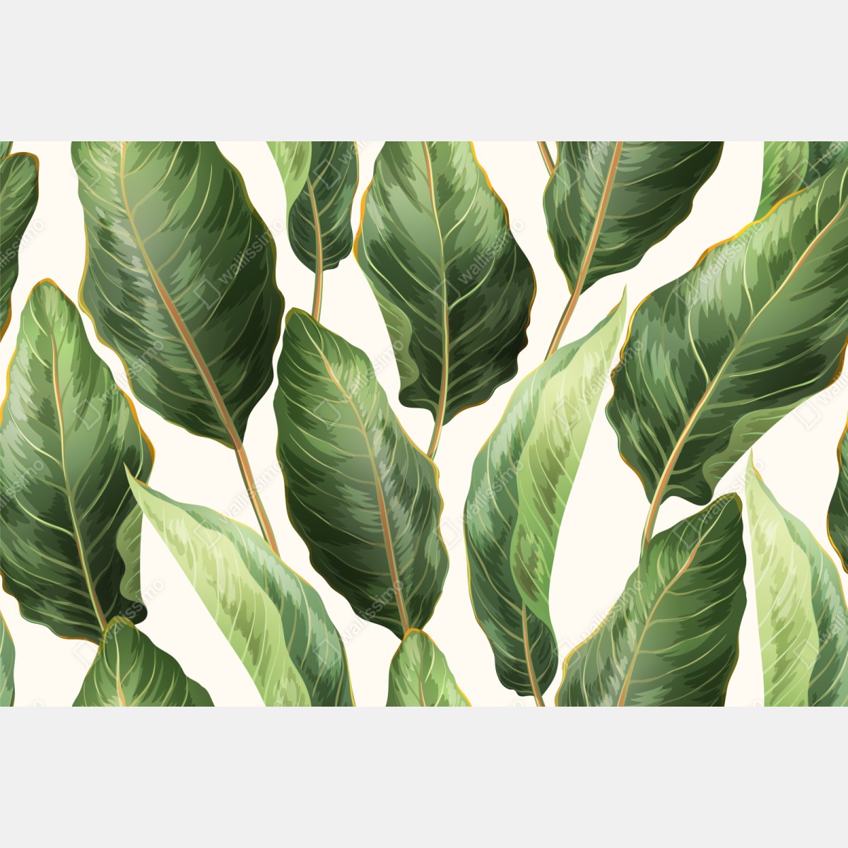 Schrankaufkleber tropisches bananenblattmuster – Wallnifity® Schrankaufkleber tropisches bananenblattmuster – Wallnifity®